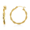 14K Yellow Gold Over Sterling Silver 2.8mm Hoop Earrings 2.75 Grams - Sticky add to cart bar