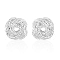 Sterling Silver Stud Knotted Earrings 2.40 Grams - Sticky add to cart bar