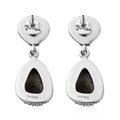 Artisan Crafted White Buffalo Dangle Earrings in Sterling Silver 17.75 ctw - Sticky add to cart bar