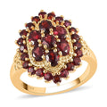 Anthill Garnet Ring in Vermeil Yellow Gold Over Sterling Silver 2.50 ctw - Sticky add to cart bar