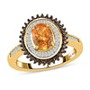 Spessartine Garnet & Red Diamond
