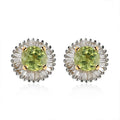 Luxoro 10K Yellow Gold AAA Sava Sphene, Diamond (G-H, I3) (0.33 cts) Earrings 1.85 ctw - Sticky add to cart bar