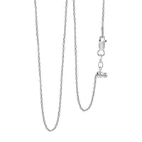Sterling Silver 0.60mm Chain with Heart Bolo Extender 24 Inches 1.80 Grams