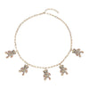 Multi Color Austrian Crystal in Goldtone