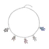 Multi Color Austrian Crystal in Silvertone