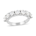 Brilliant Cut Moissanite 7 Stone Ring in Platinum Over Sterling Silver (Size 7.0) (Delivery in 10-12 Business Days) 2.10 ctw - Sticky add to cart bar