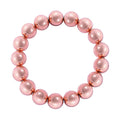 Rose Gold Color Hematite Beaded Multi-Row Stretch Bracelet 350.00 ctw - Sticky add to cart bar