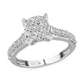 14K White Gold Diamond Ring (Size 7.0) 4.20 Grams 1.00 ctw - Sticky add to cart bar