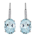 Certified & Appraised Iliana 18K White Gold AAA Santa Maria Aquamarine and G-H SI Diamond Earrings 2.50 ctw - Sticky add to cart bar