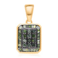 Green Diamond 0.50 ctw Pendant without Chain in Vermeil Yellow Gold Over Sterling Silver - Sticky add to cart bar