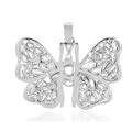 Polki Diamond Butterfly Pendant in Platinum Over Sterling Silver 2.50 ctw - Sticky add to cart bar