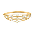 Polki Diamond Bangle Bracelet in Vermeil Yellow Gold Over Sterling Silver (7.25 in) 2.00 ctw - Sticky add to cart bar