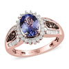 Tanzanite & Champagne Diamond