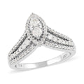 Ny Closeout 10K White Gold G-H I1 Diamond Ring 4 Grams 0.50 ctw - Sticky add to cart bar