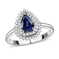 RHAPSODY 950 Platinum AAAA Tanzanian Color Change Sapphire and E-F VS2 Diamond Ring 4.80 Grams 1.50 ctw - Sticky add to cart bar