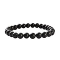 Shungite Beaded Stretch Bracelet 85.00 ctw - Sticky add to cart bar