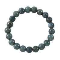 Natural Jadeite 10mm Beaded Stretch Bracelet 150.00 ctw