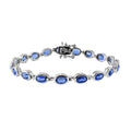 Premium Kashmir Kyanite Bracelet in Platinum Over Sterling Silver (6.50 In) 10.60 Grams 10.00 ctw - Sticky add to cart bar
