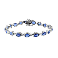 Premium Kashmir Kyanite Bracelet in Platinum Over Sterling Silver (6.50 In) 10.60 Grams 10.00 ctw