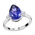 Doorbuster Certified & Appraised RHAPSODY 950 Platinum AAAA Tanzanite and E-F VS Diamond Ring 5 Grams 5.30 ctw - Sticky add to cart bar