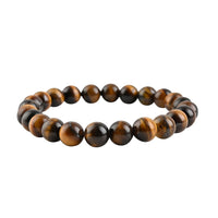 Black Agate Beaded Stretch Bracelet 86.50 ctw