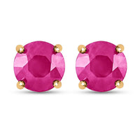 Iliana AAA Ruby 2.00 ctw Earrings in 18K Yellow Gold, Gold Solitaire Earrings, Gold Studs, Weddings Gifts