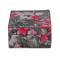 Black Flower Pattern Faux Leather Small Jewelry Box (3.5"x3.5"x2.5") - Sticky add to cart bar