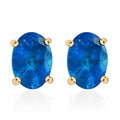 Luxoro 10K Yellow Gold AA Malgache Neon Apatite Earrings 1.60 ctw - Sticky add to cart bar