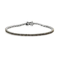 Green Diamond Tennis Bracelet in Platinum Over Sterling Silver (7.25 In) 3.00 ctw - Sticky add to cart bar