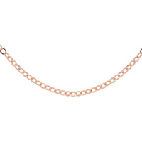 14K Rose Gold Over Sterling Silver Adjustable Bolo Rolo Chain 24 Inches 1.90 Grams