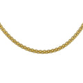 Italian 14K Yellow Gold Over Sterling Silver Bismark Chain 20 Inches 3 Grams - Sticky add to cart bar