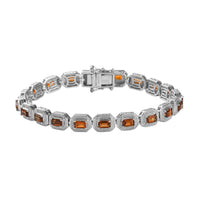 Premium Natural Tanzanian Golden Tourmaline Bracelet in Platinum Over Sterling Silver (7.25 In) 13 Grams 5.40 ctw