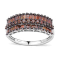 Red Diamond Ring in Rhodium & Platinum Over Sterling Silver 1.00 ctw - Sticky add to cart bar