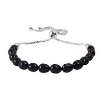 Freshwater Peacock Pearl Bolo Bracelet in Sterling Silver