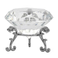 Transparent Crystal Craft Gem Ornaments in Silvertone (2.36") - Sticky add to cart bar