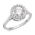 Dancing Moissanite Ring in Platinum Over Sterling Silver 1.00 ctw - Sticky add to cart bar