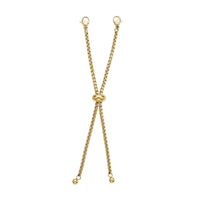 EVER TRUE Adjustable Bolo Extender Box Chain (4 Inches) with Lobster Lock in ION Plated YG Stainless Steel