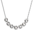 White Crystal Necklace 18 Inches in Sterling Silver - Sticky add to cart bar