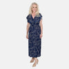 Navy Abstract Print