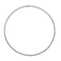 LUSTRO STELLA Made with Finest CZ Tennis Necklace 18 Inches in Rhodium Over Sterling Silver 24 Grams 80.90 ctw - Sticky add to cart bar
