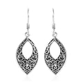 Sterling Silver Openwork Fish Hook Earrings 4.35 Grams - Sticky add to cart bar