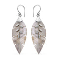 Abalone Shell Oval Shape Earrings in Sterling Silver - Sticky add to cart bar