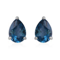 London Blue Topaz Stud Earrings in Platinum Over Sterling Silver 1.60 ctw - Sticky add to cart bar