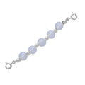 Opalite Multi-Function Beaded Chain with 2pcs 5mm Spring Lock in Rhodium Over Sterling Silver 35.00 ctw - Sticky add to cart bar