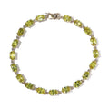 LUXORO 10K Yellow Gold AAA Sava Sphene Link Bracelet (8.00 In) 3.50 Grams 11.75 ctw - Sticky add to cart bar