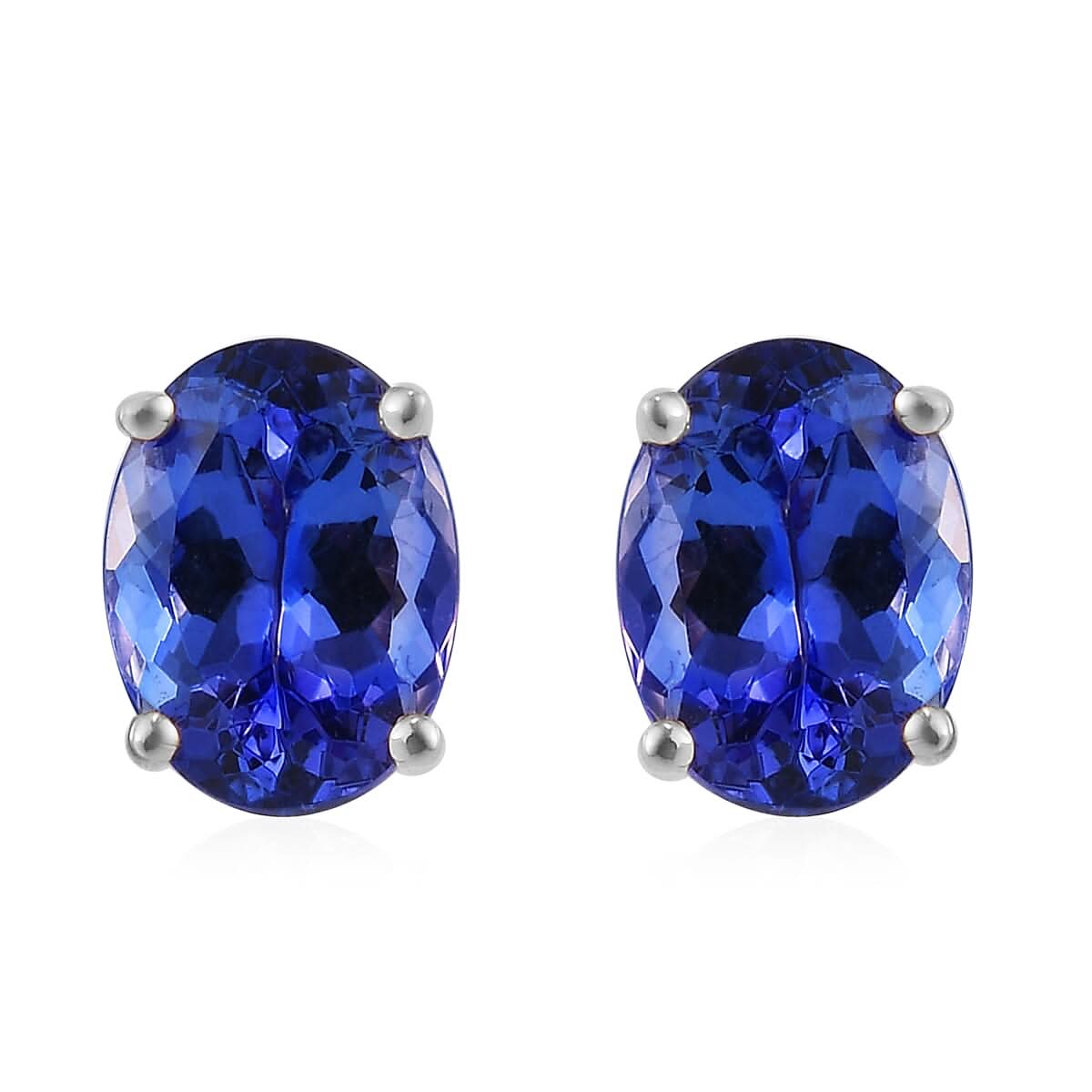 ILIANA 18K White Gold AAA Tanzanite Stud Earrings 2.10 ctw (1)