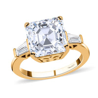 DOORBUSTER Moissanite Ring in Vermeil Yellow Gold Over Sterling Silver (Size 10.0) 5.60 ctw
