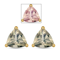 Iliana 18K Yellow Gold AAA Turkizite Solitaire Stud Earrings 1.60 ctw