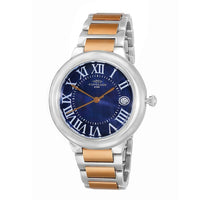 ONISS Swiss Movement Blue MOP Dial Watch in ION Plated RG and Stainless Steel Strap (36.50 mm)