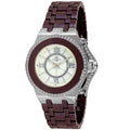 ONISS Austrian Crystal Swiss Movement Shell MOP Dial Watch in Brown Ceramic Strap (38.50 mm) - Sticky add to cart bar